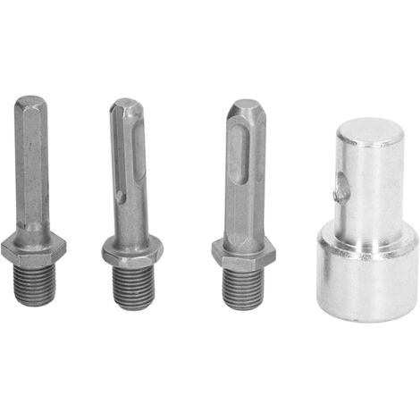 Adaptateur de Perceuse de Jardin 1 à 3 Mandrin Rond Acier au Carbone 2 Fosses 2 Fentes Compatible 1/2 Pouces et 10 mm Forage Sols Terrains Plantations Travaux Exterieurs