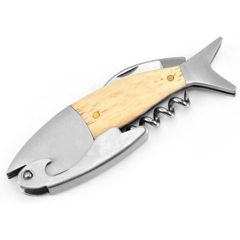 Tire-Bouchon de Conception de Poisson créatif Tire-Bouchon de vin Multifonctionnel Tire-Bouchon de vin de bière