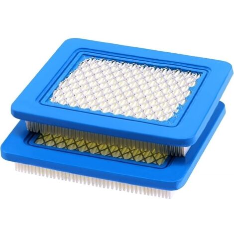 2 Pièces Cartouche de filtre à air 491588S, Filtre a Air Tondeuse, Bleu Filtre a Air Tracteur Tondeuse, Compatible avec Briggs et Stratton 491588 491588S 4915885 399959