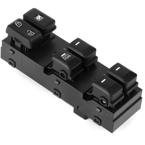Interrupteur de lève-vitre électrique, 93570-3W000 16 broches avant gauche bouton de commutation de commande de lève-vitre électrique pour Kia Sportage 2011-2016