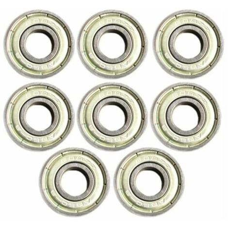 Lot de 8 roulements à roulettes scellés 608ZZ (ABEC11) en acier inoxydable (1/5)