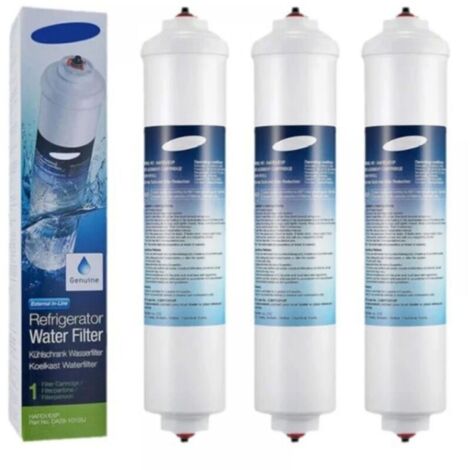 Lot de 3 Filtres à Eau d'Origine DA29-10105J-Pièces détachées pour réfrigérateur-Compatible Réfrigérateur/Congélateur AEG, Bosch, Samsung, Electrolux, Siemens et Autres Marques