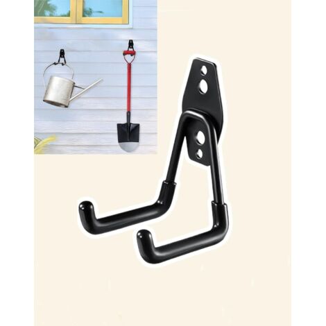 Crochets de rangement de garage en acier robuste avec revêtement antidérapant pour maison, salle de bain, cuisine, vélo, échelle et outils de jardin Petit DJA18-10