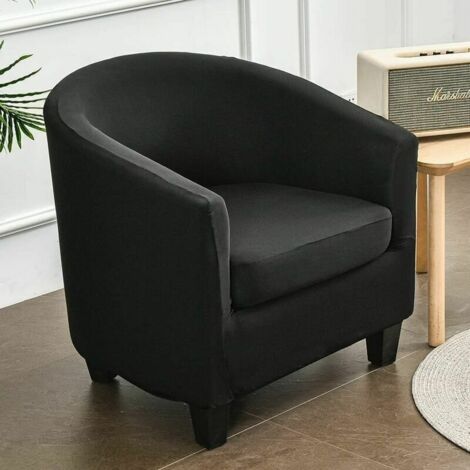2 Pièces Housse de Fauteuil Cabriolet, Extensible Couverture de Fauteuil Housse de Canapé Antidérapant Tub Chair Revêtement de Chaise Protecteur de Fauteuil
