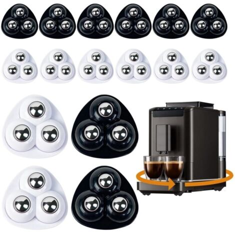 16 Pcs Petite Roulettes pour Meubles Auto-adhésives en PVC,3 Trous Mini Roulette meuble de Meubles à 360 Degrés,pour pour Transporter Des Appareils de Petits Meubles, de Fleurs Ornements