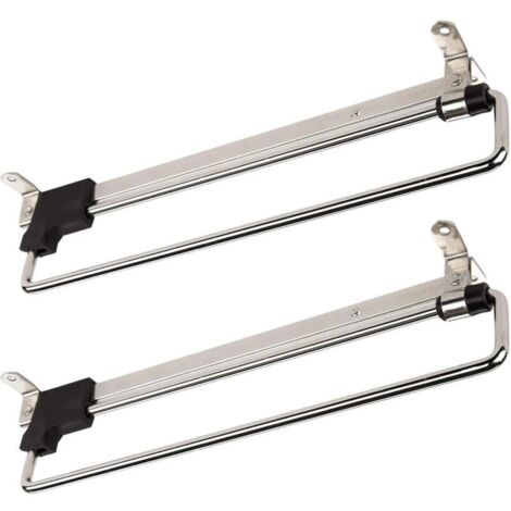 2 x Porte-Cintres Coulissant Portemonteaux Télescopic Porte-vêtements Extractible 300 mm
