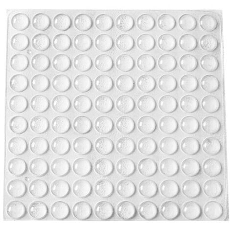 Butées de Protection en Caoutchouc, 200 PCS Arrêts de Portes Mural, Tampons de Porte, Nouveau Matériau Réutilisable, Transparente Pieds Adhésifs Anti-Choc Pour Protéger Les Murs et Meuble.(10×3mm)