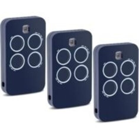 Lot de 3 Télécommande  433.92Mhz 4 Canaux Compatible avec Genius Echo TX4 433 RC, Echo TX2 433 RC, TE443H Bravo