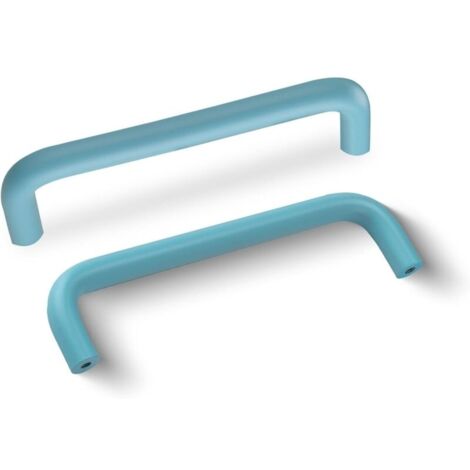 4 Pièces Poignée de Meuble en Aluminium 96mm Poignees de Portes pour Placards avec Vis Boutons Tiroir pour Armoire Cuisine,Bleu