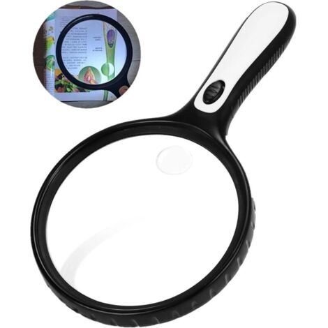 Grande loupe de lecture pour enfants et chercheurs - Loupe de lecture 30X - Haute clarté et poids - 146 mm - Loupe de lecture - Loupe de lecture - Loupe grossissante - Loupe de lecture - Loupe
