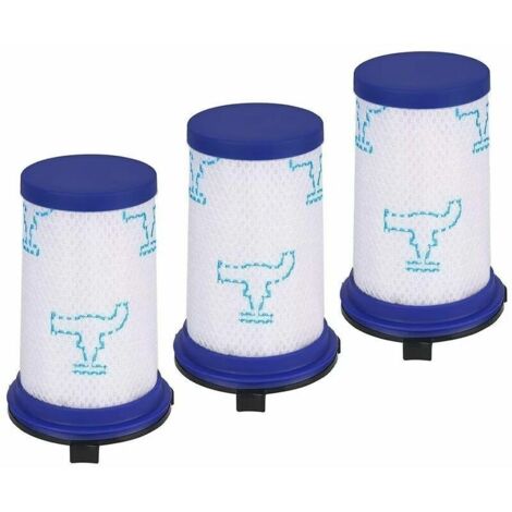 Lot de 3 Filtre de remplacement pour Rowenta Air Force 360 / X-Pert Essential 260 Aspirateur sans fil
