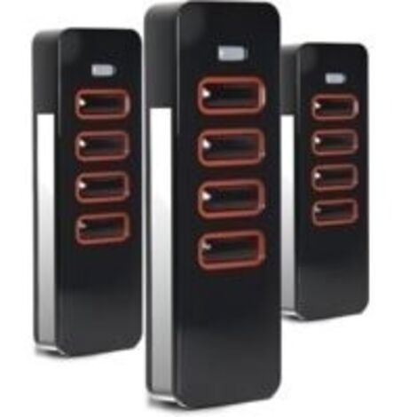 Lot de 3 télécommandes 868 MHz pour Pearl 4018V000, 4 canaux d'ouverture de garage pour 4015862001900, porte de garage pour motorisation de portail d'été, code rouleau, 3 pièces