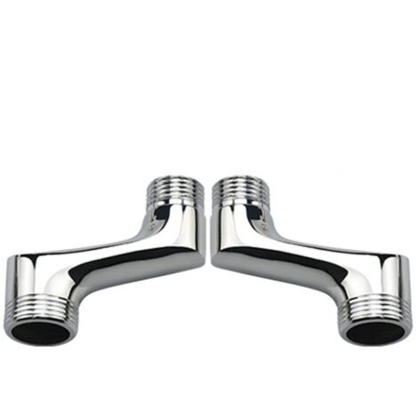 Raccord Contre Coudé Douche,Laiton Coudé RéDucteur,Bras Pivotant RéGlable,Raccord Mural Contre Coudé,Raccord Excentré 1/2 3/4,Chrome