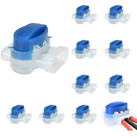 Lot de 10 connecteurs de câble pour robot tondeuse à gazon, connecteurs de câble remplis de plastique, accessoires remplis de plastique pour tondeuse à gazon de jardin extérieur, robot tondeuse à gazo