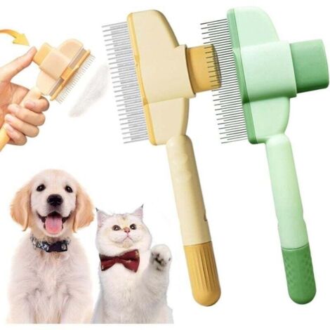 Brosse Pet - Brosse Attrape'poils, Anti Poils Brosse Pour Chats Brosse Pour Chien, élimine Jusqu’à 95% Des Poils Morts, Toilettage Doux Et Efficace Pour Tous Types De Pelage (2 Couleur)