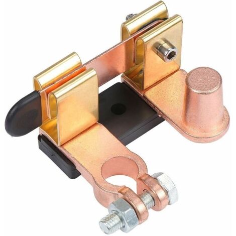 Interrupteur Coupe-Batterie De Voiture En Laiton, Commutateur De Déconnexion Maître De Batterie Négative 12 V 24 V
