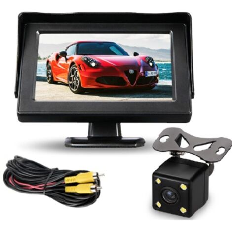 Kit de système de caméra de recul sans fil pour voiture / camion / fourgonnette / pick-up / camping-car 4.3 `` système de recul de vue arrière de moniteur