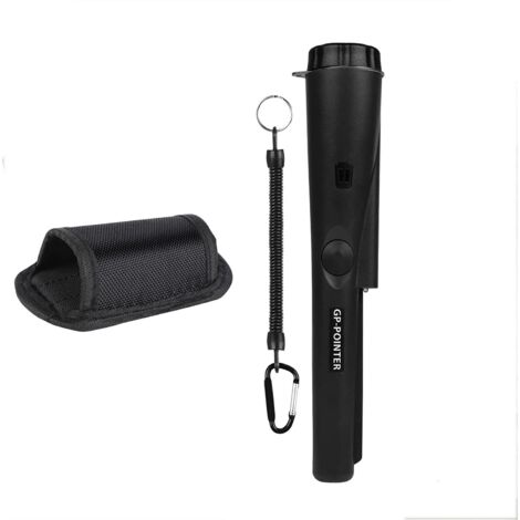 Détecteur de métaux portable, balayage 360°, vibration, alarme lumineuse, -20/-60 ℃, noir (1/5)