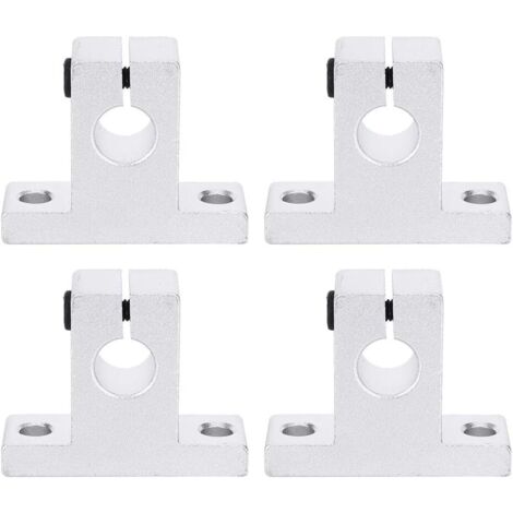 4 pièces SK10 Support de Guide de serrage de Rail de mouvement linéaire pour arbre de diamètre 10mm, support d'arbre en alliage d'aluminium matériel de fixation accessoire de Rail outil industriel