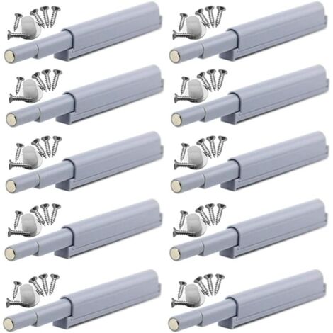 Appuyez pour ouvrir magnétique loquets Fermetures magnétiques push-open ouvre et ferme la porte avec une simple pression (10 pièces)