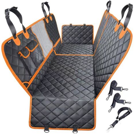 Coussin pour animal de compagnie, siège arrière de voiture, doux, 100% imperméable, universel, matériau résistant aux rayures, tissu Oxford/PP coton noir