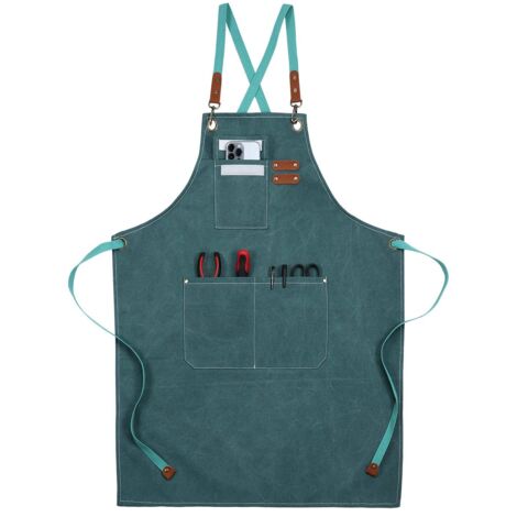 Tablier de travail en toile, Tablier de travail multifonction avec 3 Poches À Outils