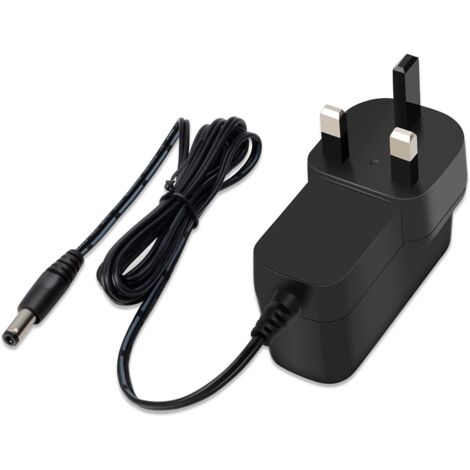 Adaptateur d'alimentation 12 V AC 100-240 V vers DC 12 V 1 A, chargeur de remplacement avec prise britannique pour bandes lumineuses LED, audio/vidéo, prise jack 2,1 mm x 5,5 mm (1/5)