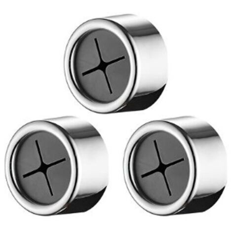 Lot de 3 crochets porte-serviettes, inox/ABS/PVC, adhésif, argent