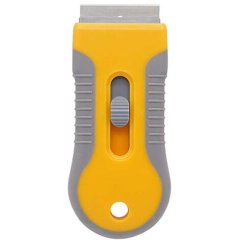Grattoir pour verre et vitrocéramique – Outil de nettoyage du verre pour enlever les étiquettes de joints, les autocollants et la colle du four.