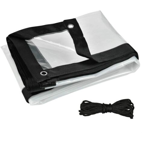 Bâches de Protection Imperméable et Résistante, Bâches Couverture Etanche de Bateau pour Mobilier de Jardin, Plantes , Piscine, Voiture, Camion (2 x 2 m)