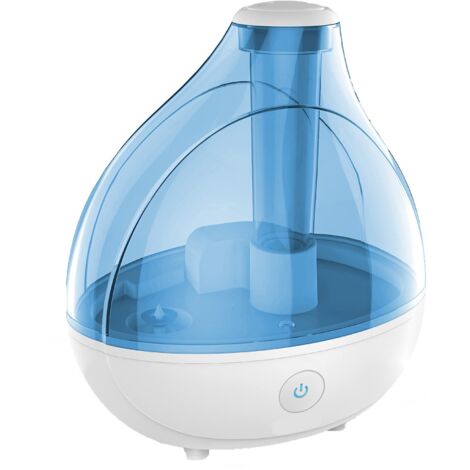 Humidificateur d'air à ultrasons, réservoir d'eau 1,5 l, application intelligente, capteur d'humidité, blanc (1/5)