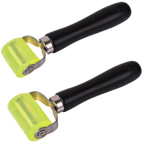 Rouleau de Pression à Main 2 Pièces Presseur en Silicone Rouleau Outil de Réparation Pour Rouleau de Bruit Rouleau de Compactage pour Papier Peint (1/5)