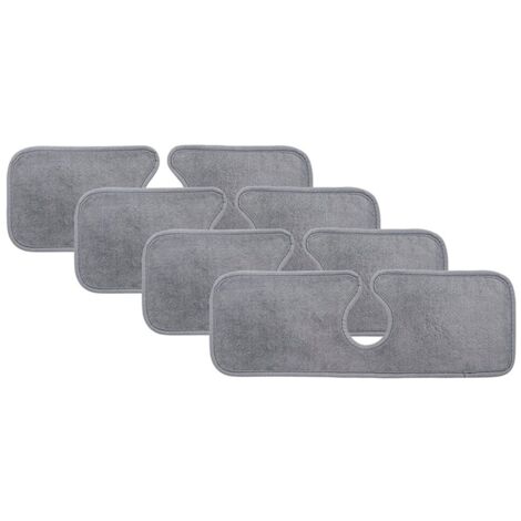 Ensemble de 4 protecteurs d'évier, microfibre, 15 x 5,5 pouces, super absorbant, gris