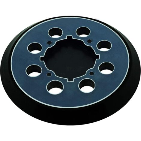5 Pouces 8 Trous 4 Trous de Vis Disque de Ponçage Pad Support Ponceuse Crochet et Boucle Disque Auto-adhésif Noir Compatible avec Dewalt DWE6423 DWE6421 DCW210B