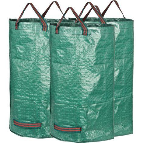 3 sacs de collecte de feuilles de jardin Ripstop 120L