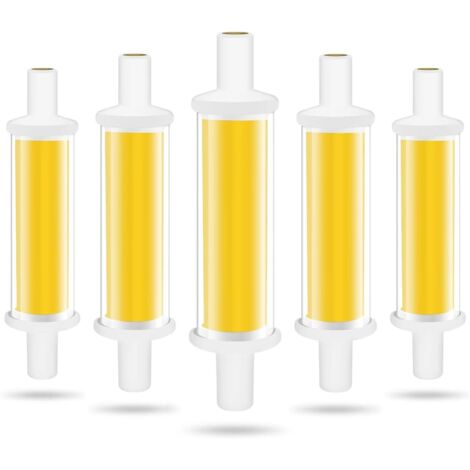 Ampoule LED R7S 78mm, 4.2W R7S LED Ampoules Équivalent 50W Lampe Halogène, Lumière Blanc Froid 6000K 600LM COB Tube LED R7S, Non Dimmable, Angle de Faisceau 360°, Sans Scintillement