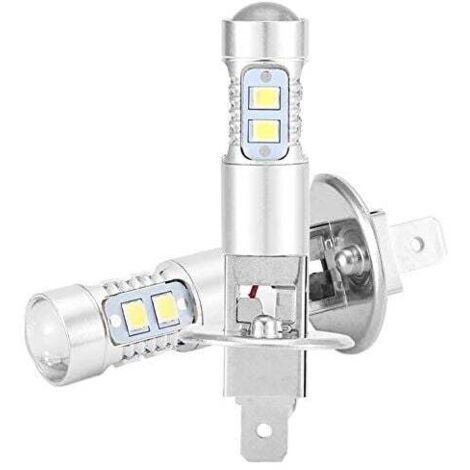 Ampoule Led H1 100w, Ampoules De Phare Feu De Brouillard 360 Degrés Phare Ampoule Led 2pcs H1 6000k Super Blanc