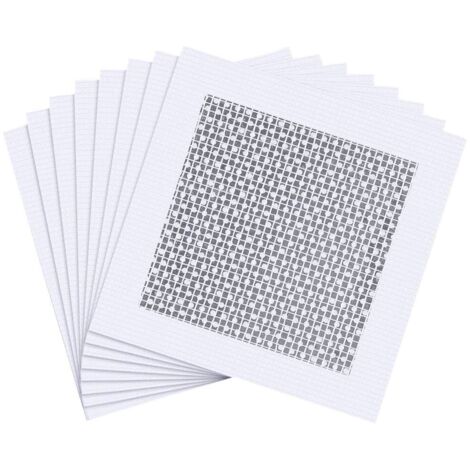 Lot de 8 patchs de réparation muraux en fibre de verre pour cloison sèche - Pour couvrir les fissures et les trous sur les clôtures en vinyle - Patchs autocollants en aluminium