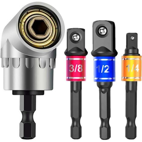Jeu d'embouts de tournevis à tige hexagonale, adaptateur et rallonge - Pour perceuses électriques