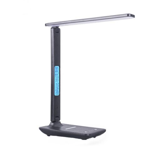 Lampe de bureau, chargeur sans fil, 10 W, noir