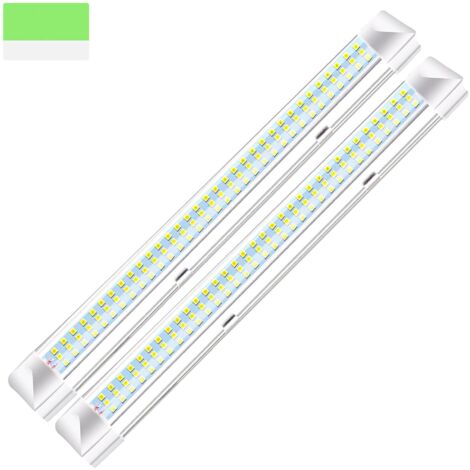 2 PCS 108 Barre Lumineuse -LED Éclairage intérieur de Voiture-9W Barre LED avec Interrupteur pour Camping Car/Cabinet/Voiture/Camion/Plafonnier