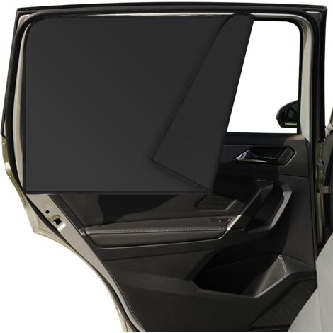 2 Pcs Pare-Soleil Voiture Bébé, Rideaux Magnétiques pour Voiture Rideaux Fenêtres de Protection Solaire, Pare-Soleil de Vitre Latérale de Siège Arrière pour Voiture Bloquer Rayons UV (Noir)