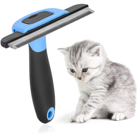 Brosse pour Chien & Chat, Outil de Brossage Professionnel et Peigne de Toilettage, Soin de la Fourrure pour Poils Longs & Courts, pour Toutes Races de Chiens, Chats à Poils Courts ou Longs