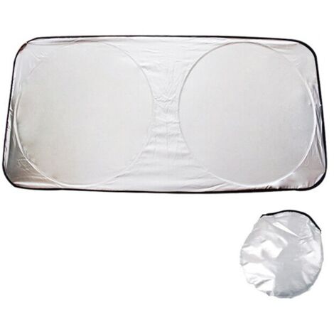 Pare-soleil pour pare-brise, pare-soleil de pare-brise avant de voiture, pare-soleil de voiture, protecteur UV de pare-brise intérieur, pare-soleil pliable et portable, 160x86CM