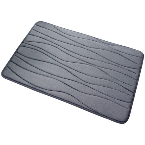 Tapis de salle de bain extra doux et super absorbant, tapis de bain antidérapant pour sol de salle de bain, tapis de bain lavable en machine, tapis de bain, 40 x 60 cm