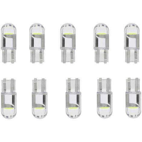 30 Pieces LED Ampoule Voiture COB Ampoule de Remplacement,168 Ampoule LED,LED Interior Car Lights,Ampoule W5W LED,Ampoules LED pour Voiture