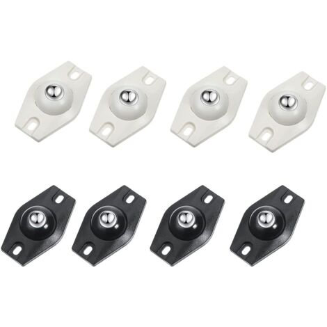 8pcs Roulettes Pivotantes Auto-Adhésives à 360 Degrés,Mini Roulettes Pivotantes en Acier,Papier Adaptées à Diverses Boîtes de Rangement,Petits Meubles,Poubelles