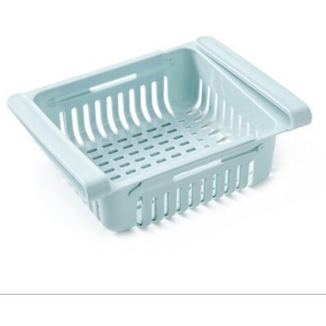 Tiroir de réfrigérateur, support de rangement réglable organisateur de compartiment de réfrigérateur, organisateur de tiroir de réfrigérateur rétractable boîte de rangement pour réfrigérateur