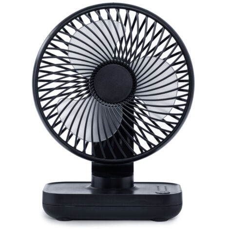Mini ventilateur de bureau, petit ventilateur USB silencieux, batterie rechargeable 4000 mAh, 4 vitesses, ventilateur de table portable pour la maison, le bureau, les voyages