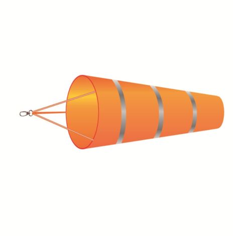 Manche À Air Avec Ceinture Réfléchissante,Manche À Vent,60 cm Manche À Air Extérieur,Suspendu Manche À Vent,Indicateur De Direction Du Vent